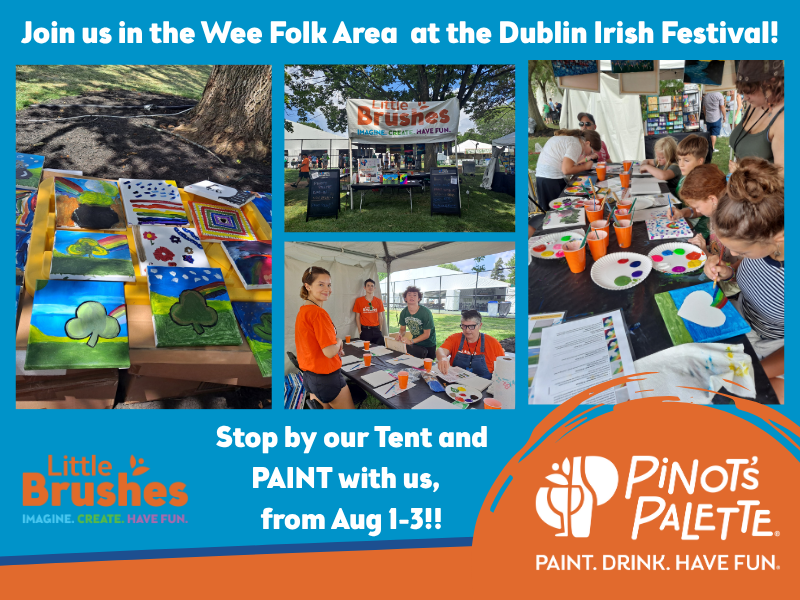 Join us at the Dublin Irish Festival to paint a selection of your choose!